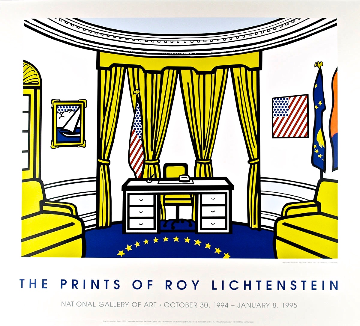 Roy Lichtenstein "Oval Office" poster
