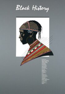 Serigraph Poster Observing "Black History Month”
