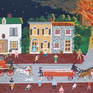 "Fire, Fire" Limited Edition Serigraph Print hand-signed by Jane Currie Clark