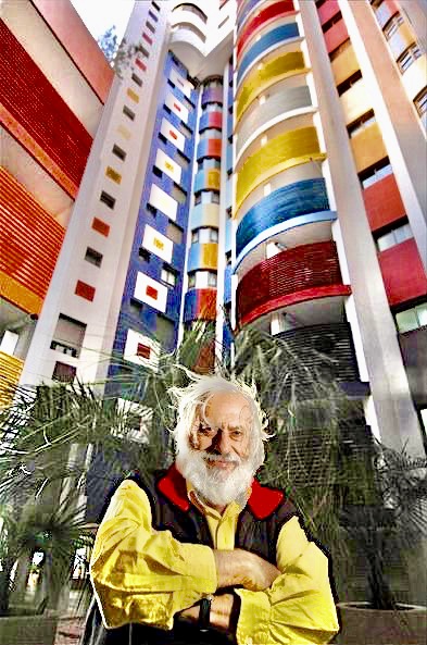 Artist Yaacov Agam at The Neeman Towers